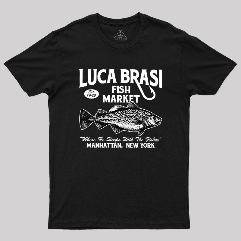 Luca Brasi Fishing Charters Vintage Geek T-Shirt