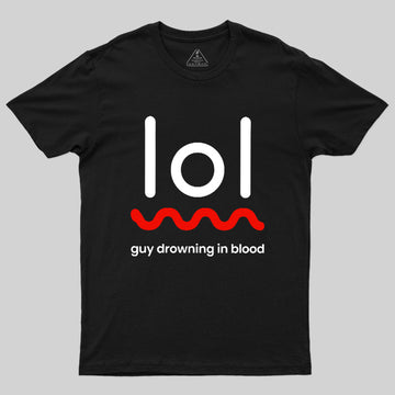 Guy Drowning In Blood Geek T-Shirt